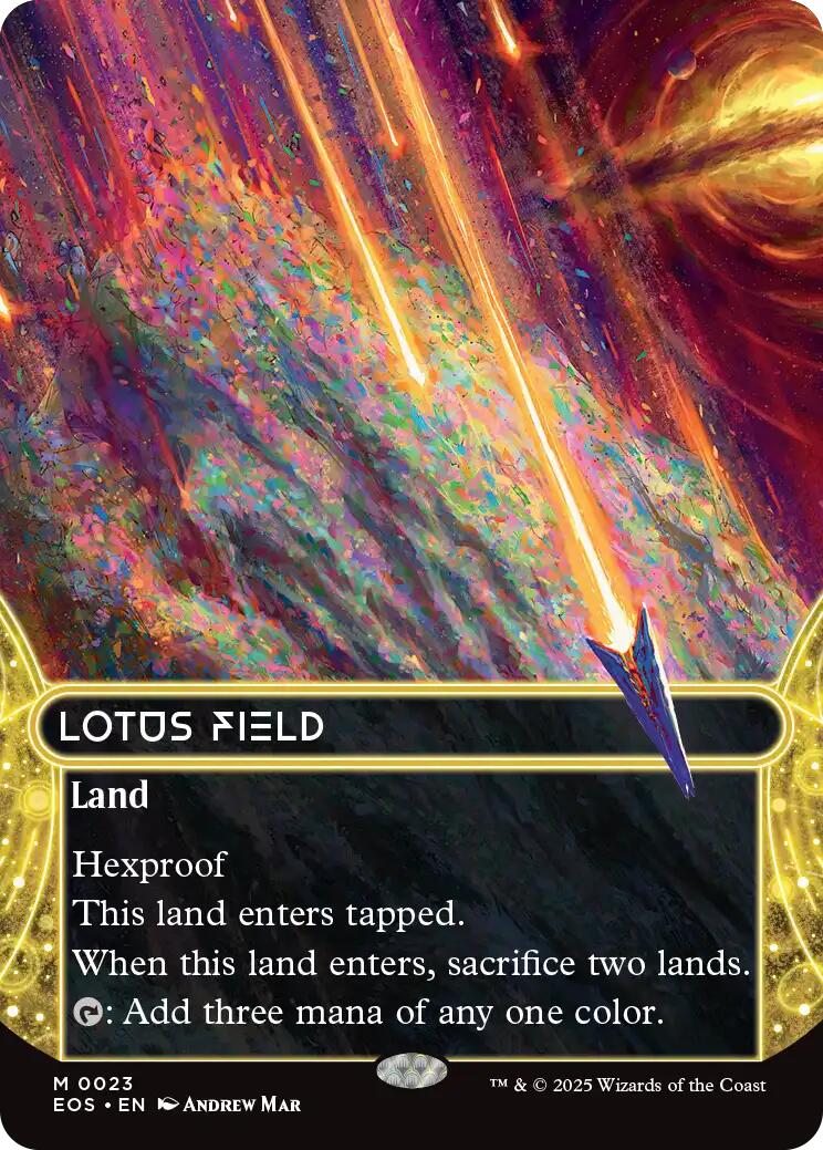 Lotus Field (0023) (Borderless) [Edge of Eternities: Stellar Sights] | Exor Games Dartmouth