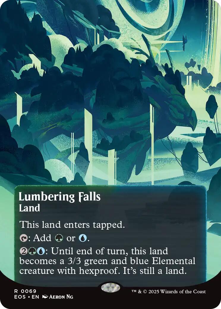 Lumbering Falls (0069) (Borderless) [Edge of Eternities: Stellar Sights] | Exor Games Dartmouth