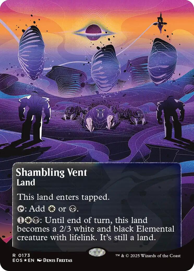 Shambling Vent (0173) (Borderless) (Galaxy Foil) [Edge of Eternities: Stellar Sights] | Exor Games Dartmouth