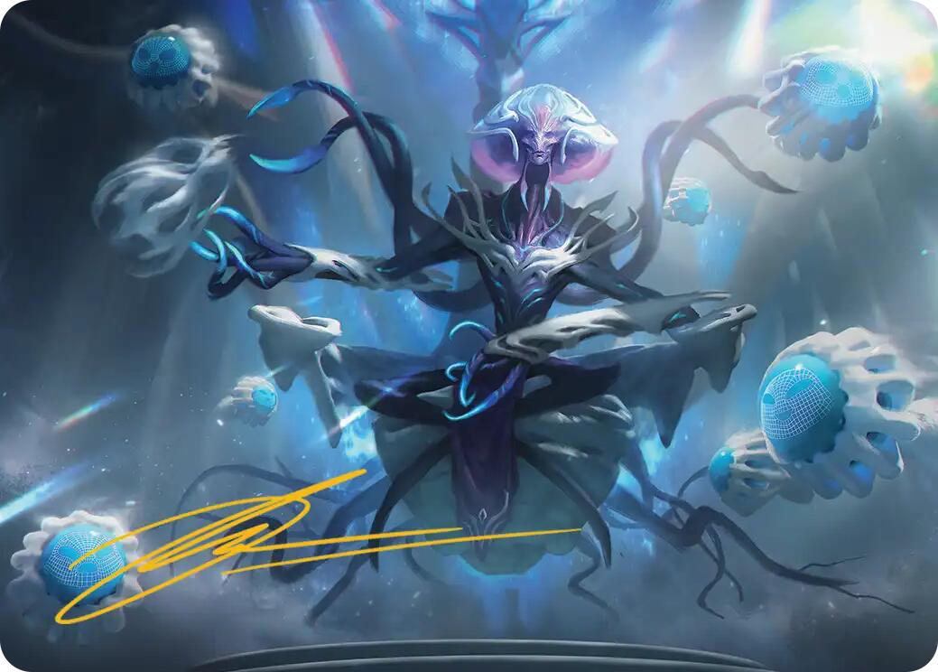 Mm'menon, the Right Hand Art Card (Gold-Stamped Signature) [Edge of Eternities Art Series] | Exor Games Dartmouth