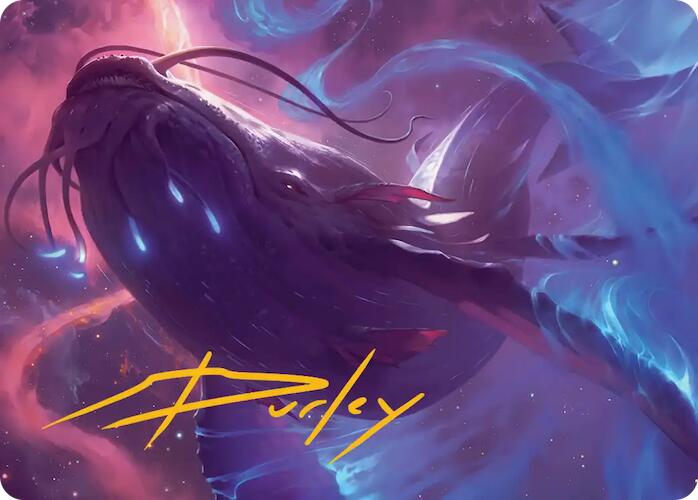 Starbreach Whale Art Card (Gold-Stamped Signature) [Edge of Eternities Art Series] | Exor Games Dartmouth