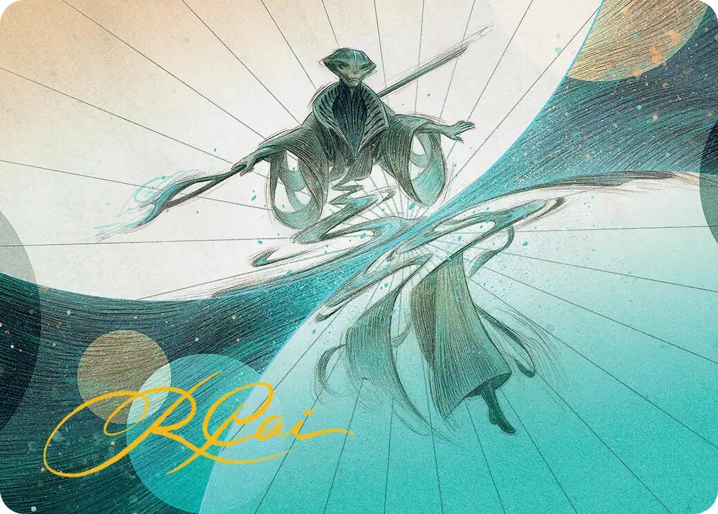 Weftwalking Art Card (Gold-Stamped Signature) [Edge of Eternities Art Series] | Exor Games Dartmouth