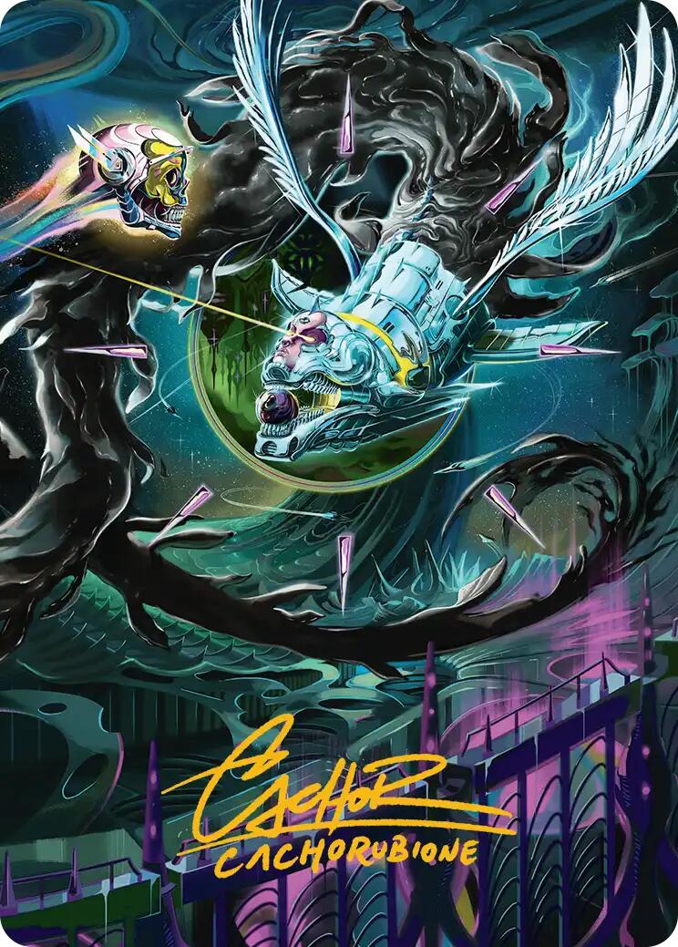 Quantum Riddler Art Card (Gold-Stamped Signature) [Edge of Eternities Art Series] | Exor Games Dartmouth
