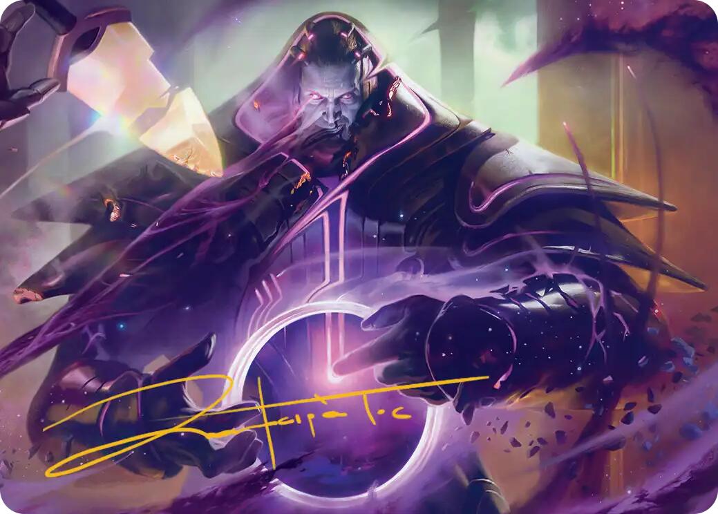 Embrace Oblivion Art Card (Gold-Stamped Signature) [Edge of Eternities Art Series] | Exor Games Dartmouth