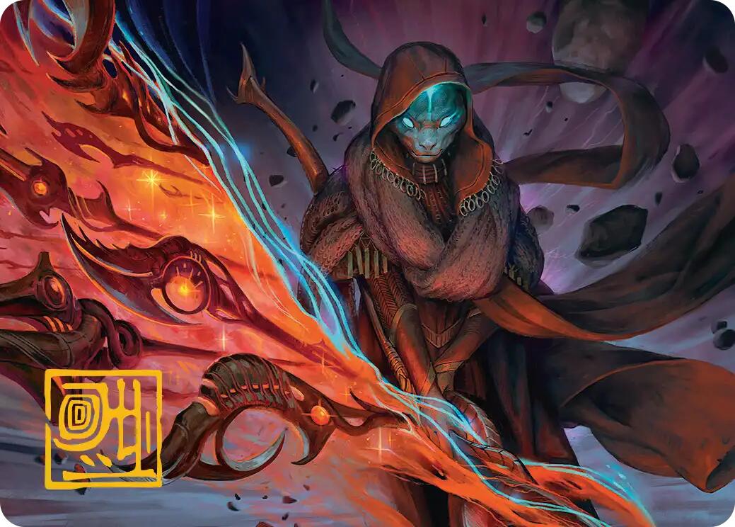 Weftstalker Ardent Art Card (Gold-Stamped Signature) [Edge of Eternities Art Series] | Exor Games Dartmouth