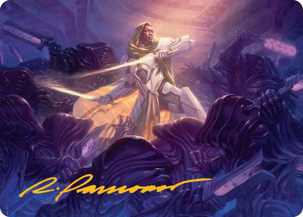 Syr Vondam, Sunstar Exemplar Art Card (Gold-Stamped Signature) [Edge of Eternities Art Series] | Exor Games Dartmouth