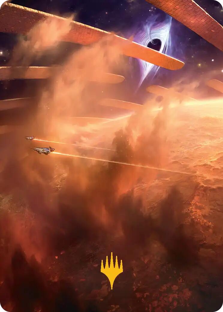 Adagia, Windswept Bastion Art Card (Gold-Stamped Planeswalker Symbol) [Edge of Eternities Art Series] | Exor Games Dartmouth