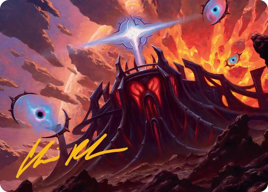 Secluded Starforge Art Card (Gold-Stamped Signature) [Edge of Eternities Art Series] | Exor Games Dartmouth