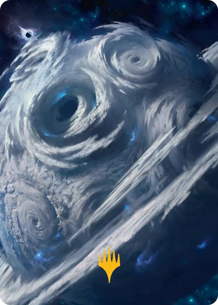 Uthros, Titanic Godcore Art Card (Gold-Stamped Planeswalker Symbol) [Edge of Eternities Art Series] | Exor Games Dartmouth