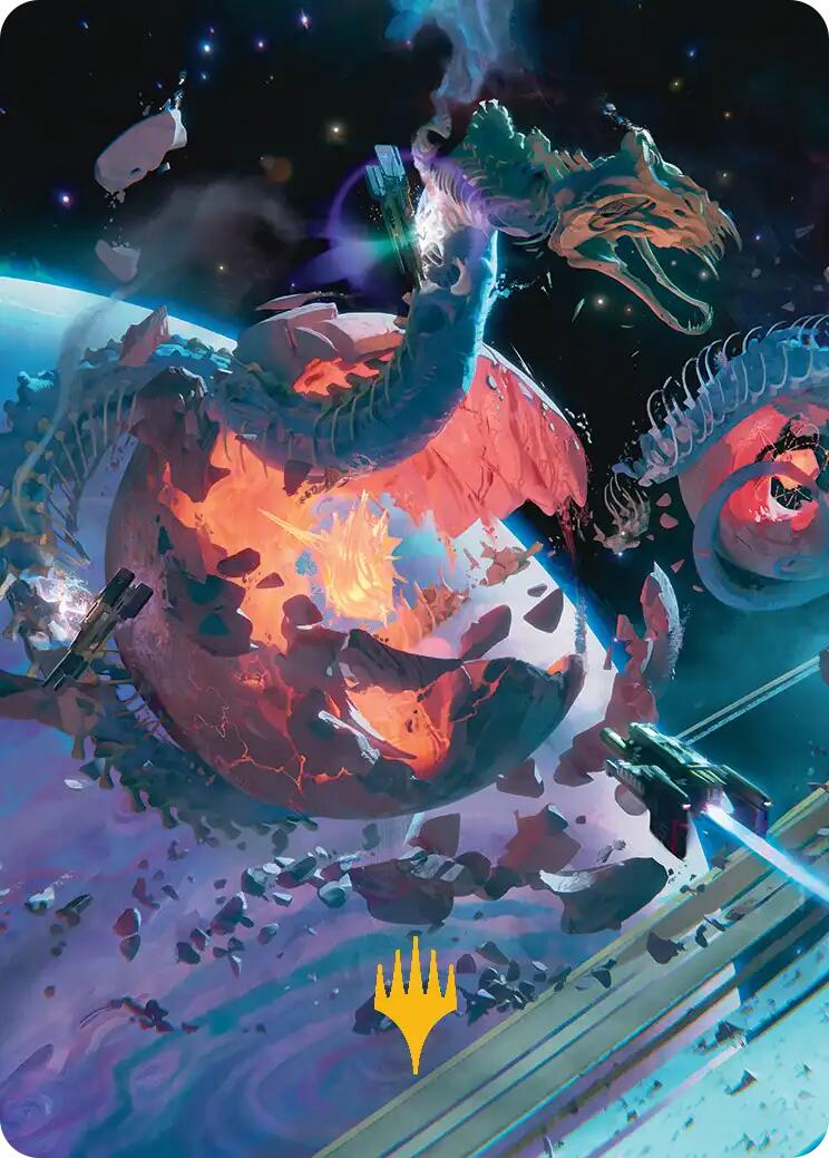 Scavenger Grounds Art Card (47/54) (Gold-Stamped Planeswalker Symbol) [Edge of Eternities Art Series] | Exor Games Dartmouth