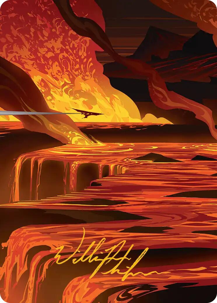 Blast Zone Art Card (Gold-Stamped Signature) [Edge of Eternities Art Series] | Exor Games Dartmouth
