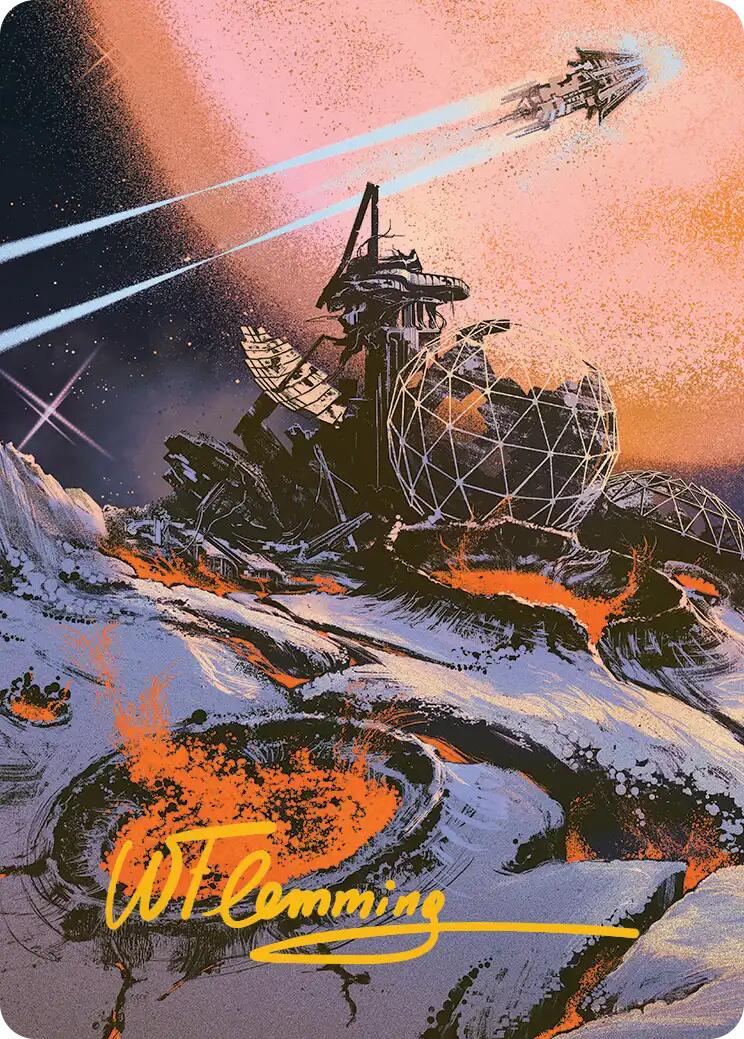 Petrified Field Art Card (Gold-Stamped Signature) [Edge of Eternities Art Series] | Exor Games Dartmouth