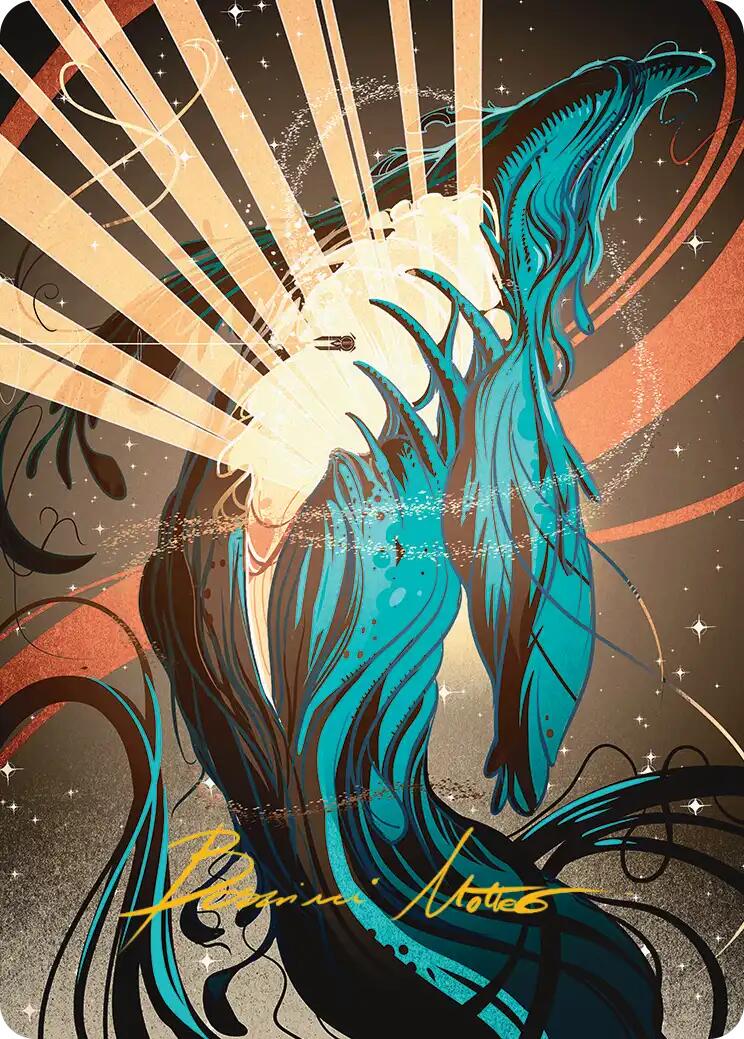Swarmyard Art Card (Gold-Stamped Signature) [Edge of Eternities Art Series] | Exor Games Dartmouth