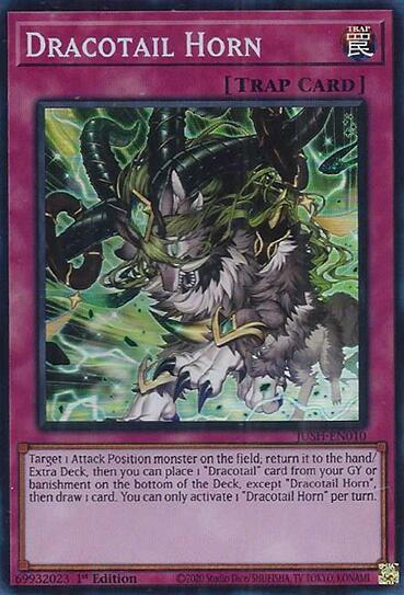 Dracotail Horn (Super Rare) [JUSH-EN010] Super Rare | Exor Games Dartmouth