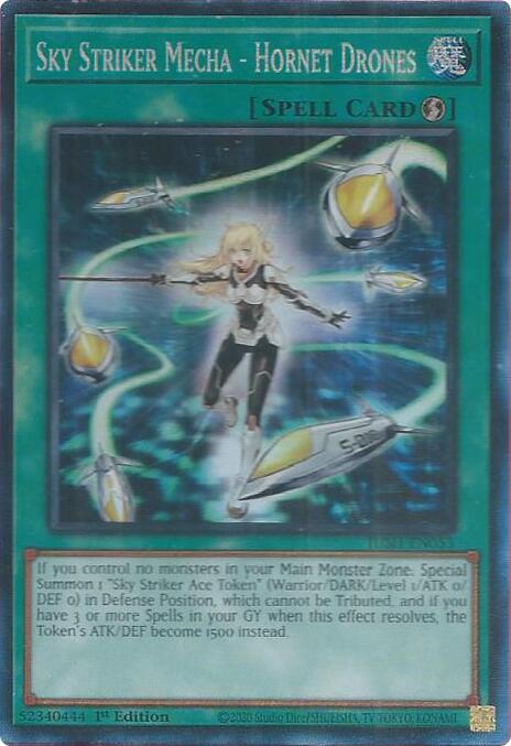 Sky Striker Mecha - Hornet Drones (CR) [JUSH-EN053] Collector's Rare | Exor Games Dartmouth