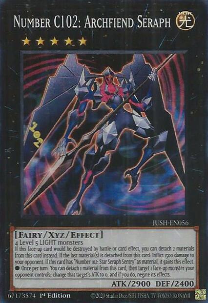Number C102: Archfiend Seraph [JUSH-EN056] Super Rare | Exor Games Dartmouth