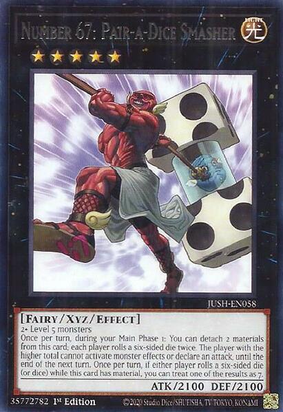 Number 67: Pair-a-Dice Smasher [JUSH-EN058] Rare | Exor Games Dartmouth