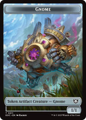 Gnome // Golem (0014) Double-Sided Token [Edge of Eternities Commander Tokens] | Exor Games Dartmouth