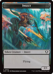 Insect // Elemental (0008) Double-Sided Token [Edge of Eternities Commander Tokens] | Exor Games Dartmouth