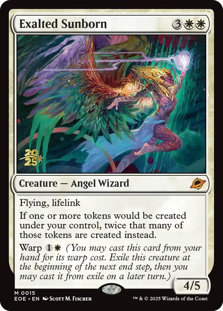 Exalted Sunborn [Edge of Eternities Prerelease Promos] | Exor Games Dartmouth