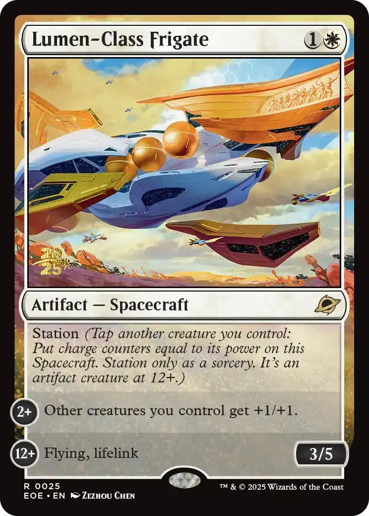 Lumen-Class Frigate [Edge of Eternities Prerelease Promos] | Exor Games Dartmouth