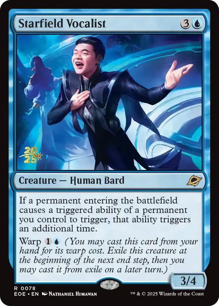 Starfield Vocalist [Edge of Eternities Prerelease Promos] | Exor Games Dartmouth