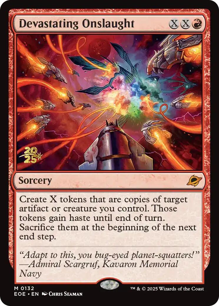 Devastating Onslaught [Edge of Eternities Prerelease Promos] | Exor Games Dartmouth