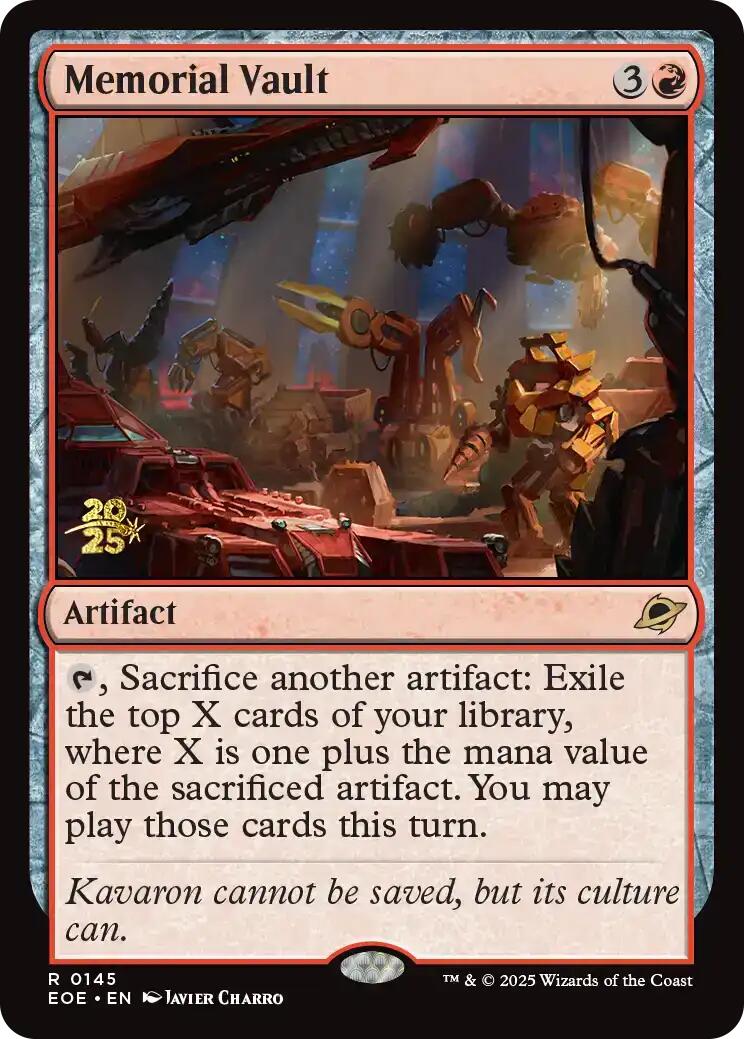Memorial Vault [Edge of Eternities Prerelease Promos] | Exor Games Dartmouth