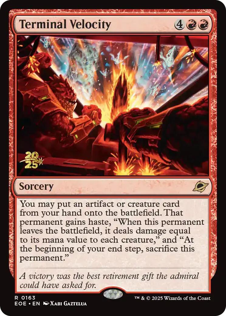 Terminal Velocity [Edge of Eternities Prerelease Promos] | Exor Games Dartmouth
