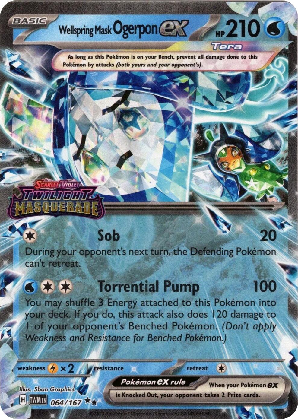 Wellspring Mask Ogerpon ex (064/167) (Stamped) [Miscellaneous Cards] | Exor Games Dartmouth