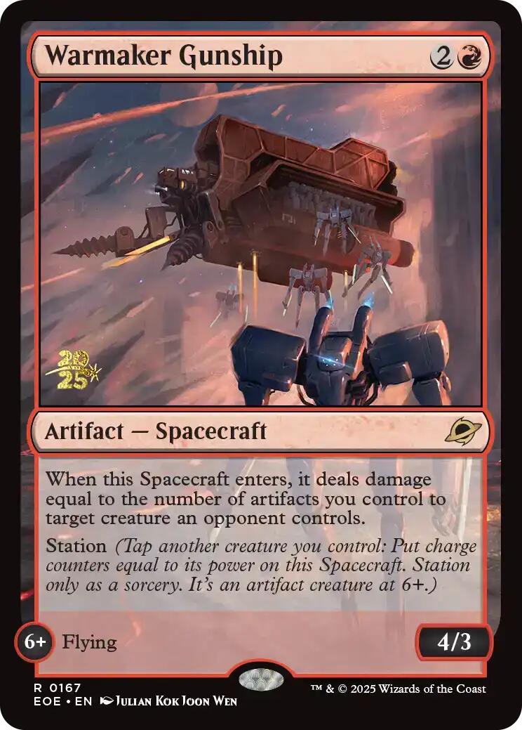 Warmaker Gunship [Edge of Eternities Prerelease Promos] | Exor Games Dartmouth