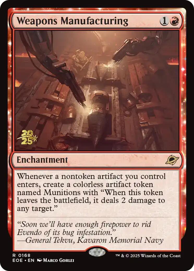 Weapons Manufacturing [Edge of Eternities Prerelease Promos] | Exor Games Dartmouth