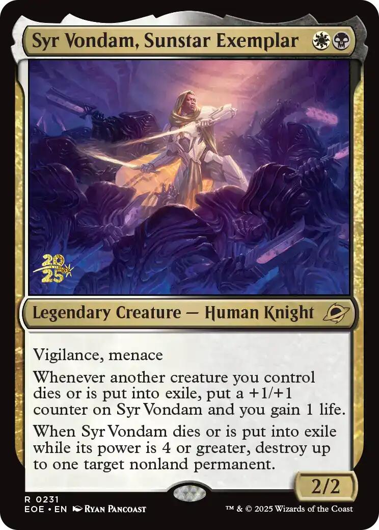 Syr Vondam, Sunstar Exemplar [Edge of Eternities Prerelease Promos] | Exor Games Dartmouth