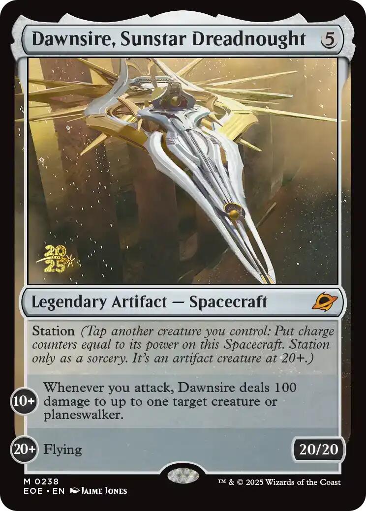 Dawnsire, Sunstar Dreadnought [Edge of Eternities Prerelease Promos] | Exor Games Dartmouth