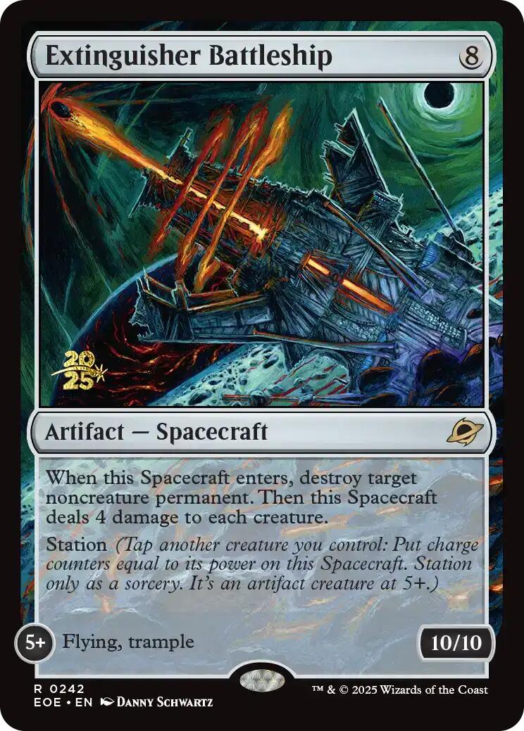 Extinguisher Battleship [Edge of Eternities Prerelease Promos] | Exor Games Dartmouth