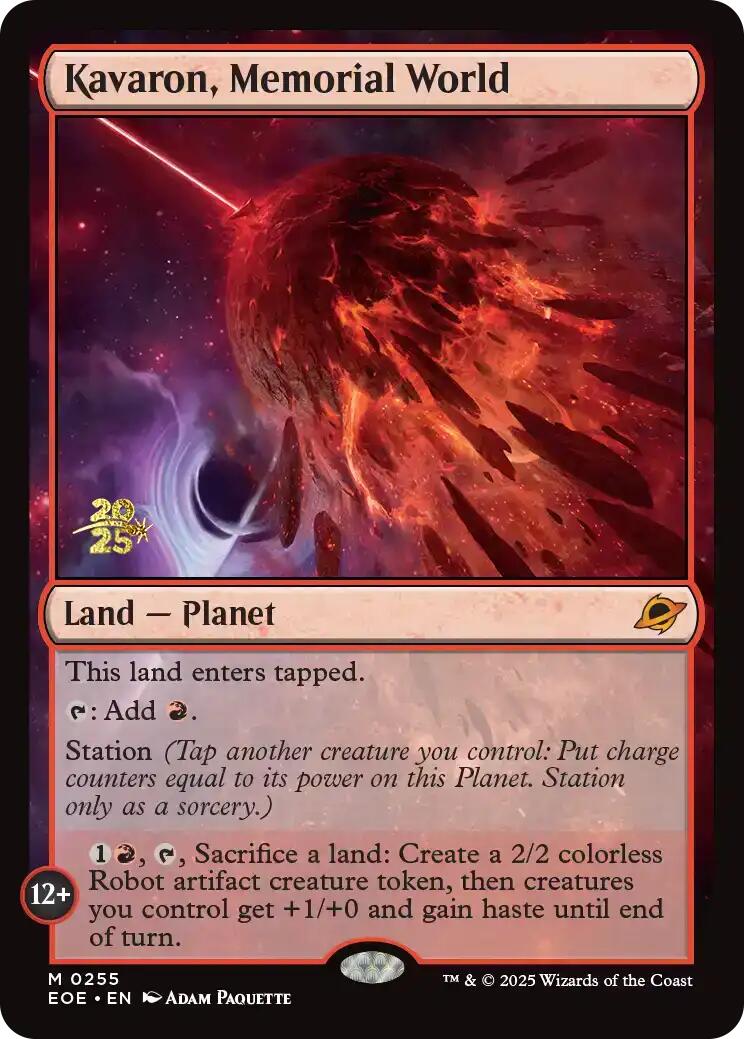 Kavaron, Memorial World [Edge of Eternities Prerelease Promos] | Exor Games Dartmouth