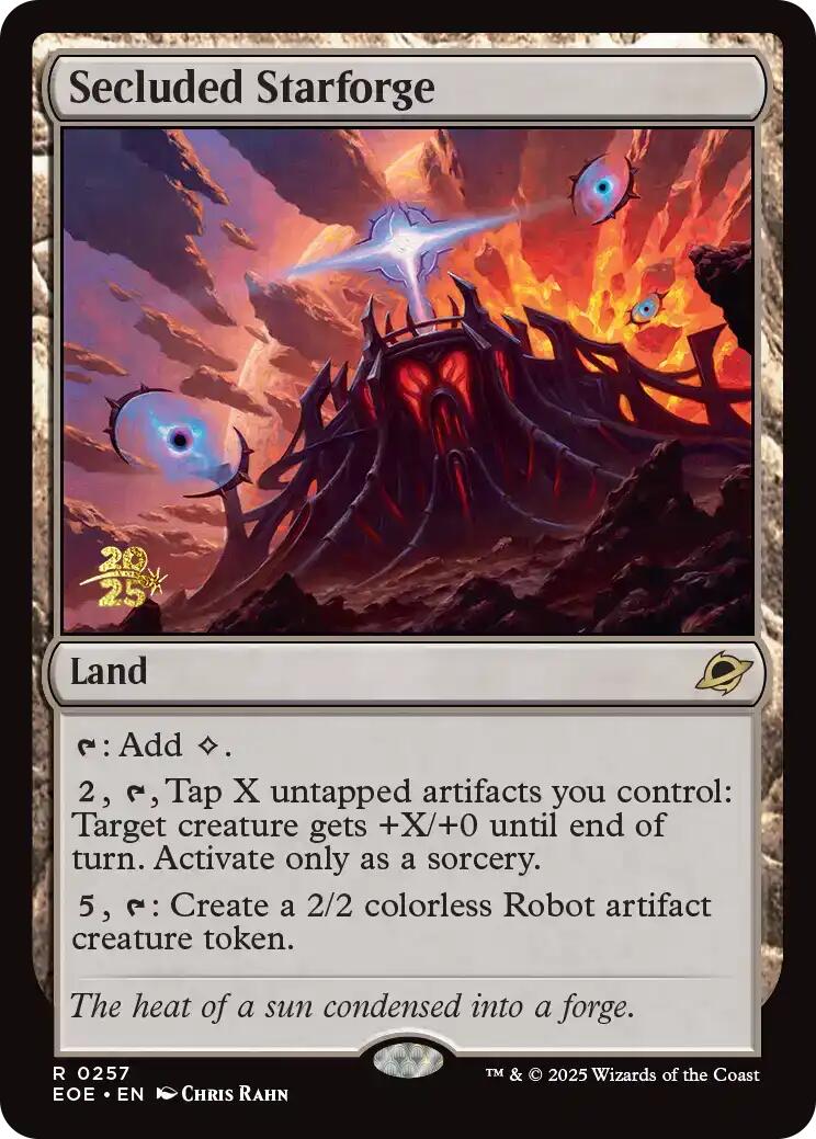 Secluded Starforge [Edge of Eternities Prerelease Promos] | Exor Games Dartmouth