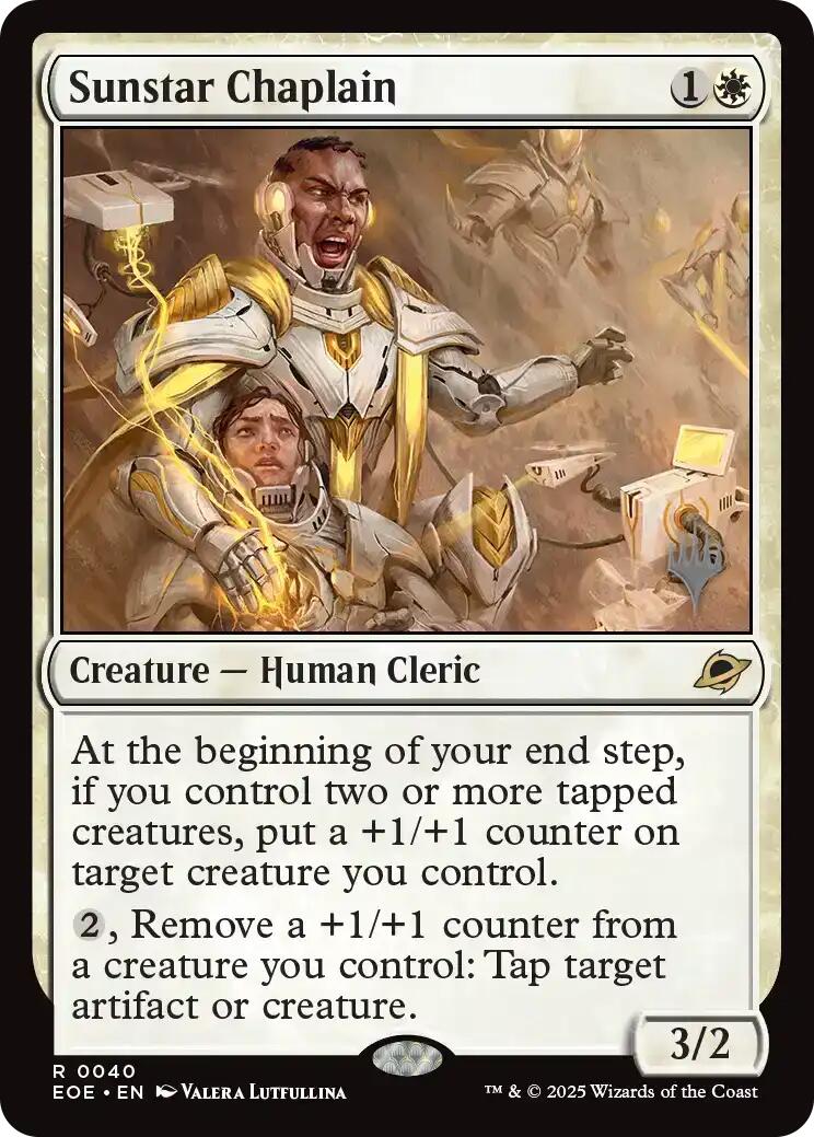Sunstar Chaplain [Edge of Eternities Promo Pack] | Exor Games Dartmouth