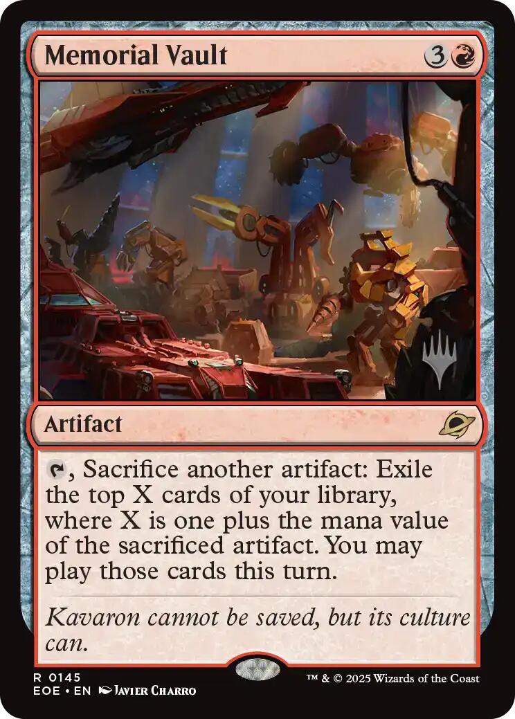 Memorial Vault [Edge of Eternities Promo Pack] | Exor Games Dartmouth