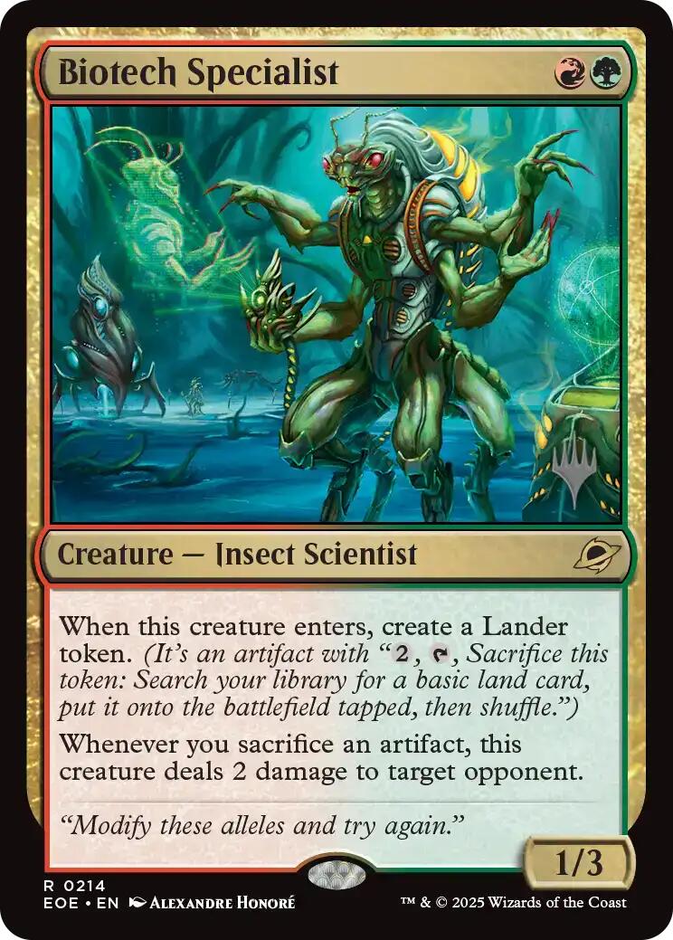Biotech Specialist [Edge of Eternities Promo Pack] | Exor Games Dartmouth