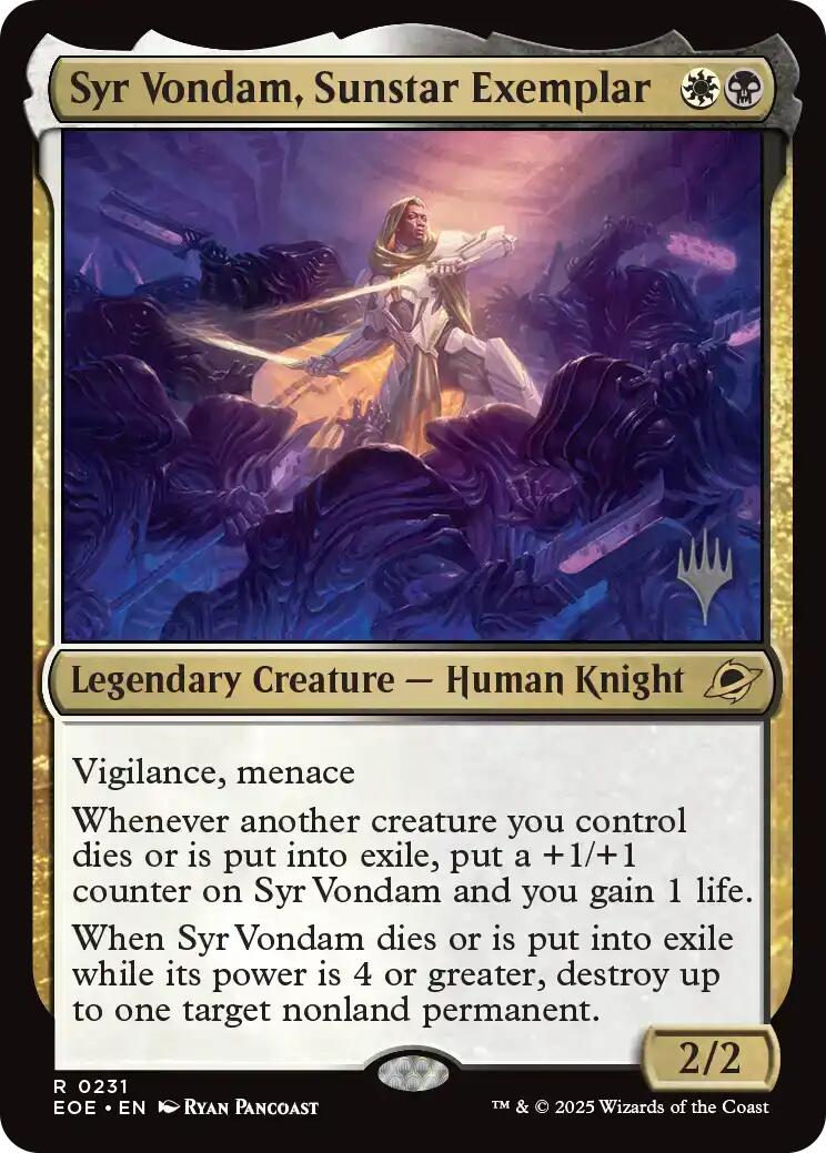 Syr Vondam, Sunstar Exemplar [Edge of Eternities Promo Pack] | Exor Games Dartmouth
