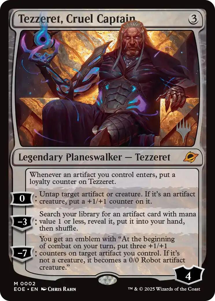 Tezzeret, Cruel Captain [Edge of Eternities Promo Pack] | Exor Games Dartmouth