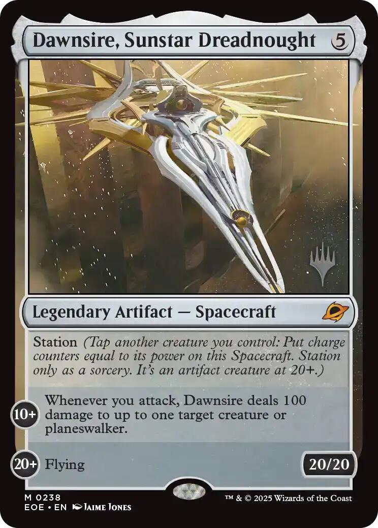 Dawnsire, Sunstar Dreadnought [Edge of Eternities Promo Pack] | Exor Games Dartmouth