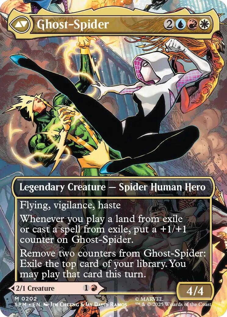 Gwen Stacy (0202) (Borderless) [Marvel's Spider-Man] | Exor Games Dartmouth
