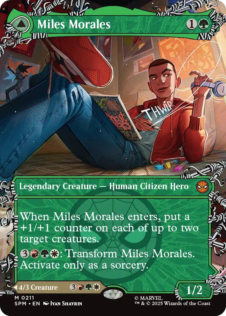 Miles Morales (0211) (Borderless) [Marvel's Spider-Man] | Exor Games Dartmouth
