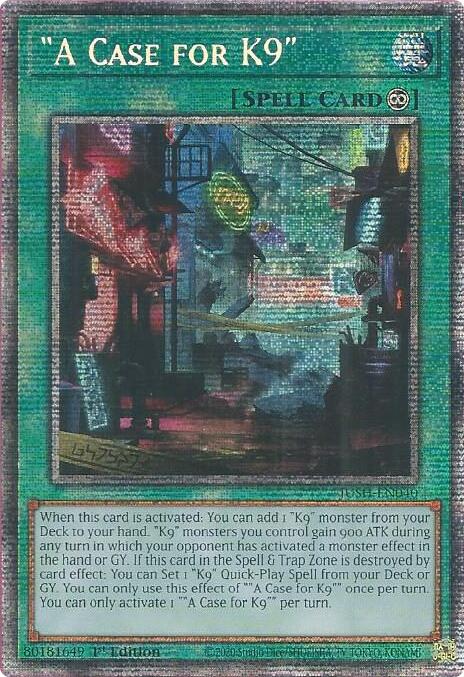 "A Case for K9" (Starlight Rare) [JUSH-EN040] Starlight Rare | Exor Games Dartmouth
