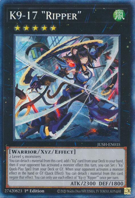 K9-17 "Ripper" (CR) [JUSH-EN035] Collector's Rare | Exor Games Dartmouth