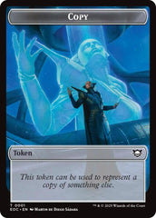 Copy // Golem (0012) Double-Sided Token [Edge of Eternities Commander Tokens] | Exor Games Dartmouth
