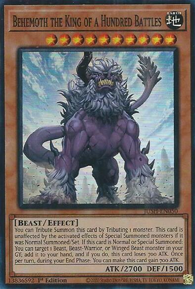 Behemoth the King of a Hundred Battles (Super Rare) [JUSH-EN050] Super Rare | Exor Games Dartmouth