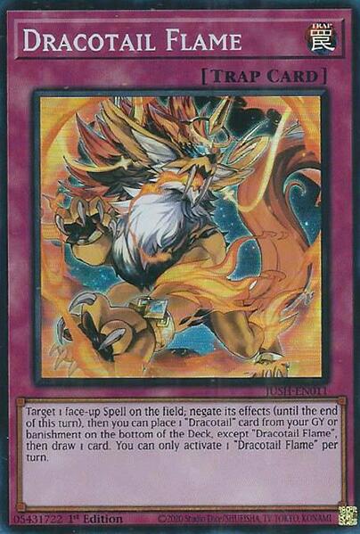 Dracotail Flame (Super Rare) [JUSH-EN011] Super Rare | Exor Games Dartmouth